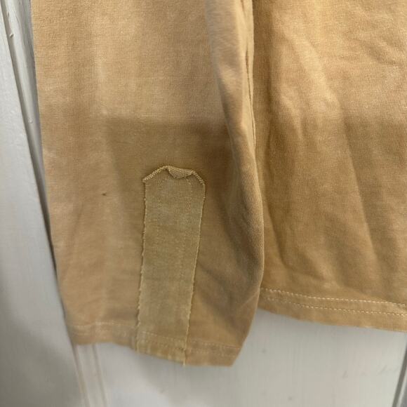 Gimmicks by BKE Corset Tie Front Top XL Womens Burnout Tan Y2K 90s Embellished - Picture 5 of 6